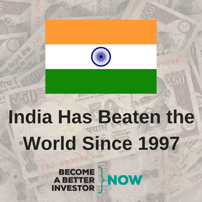 India Has Beaten the World Since 1997 - Become a Better Investor
