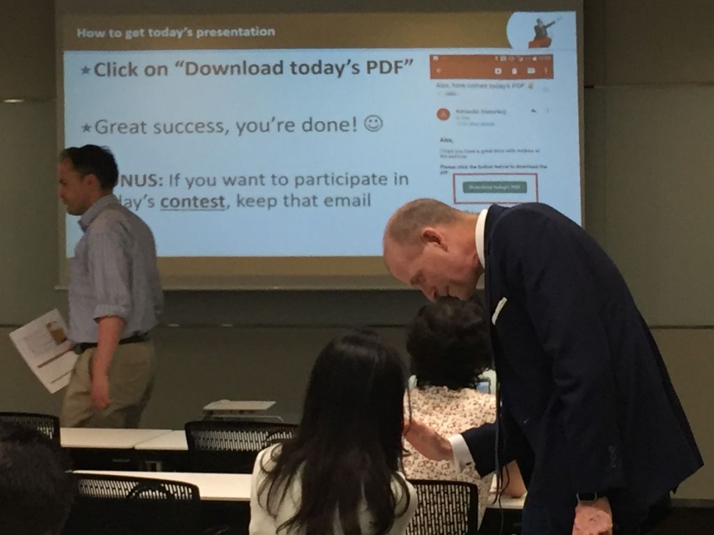 Become a Great Presenter and Increase Your #Influence with @Andrew_Stotz #Japan