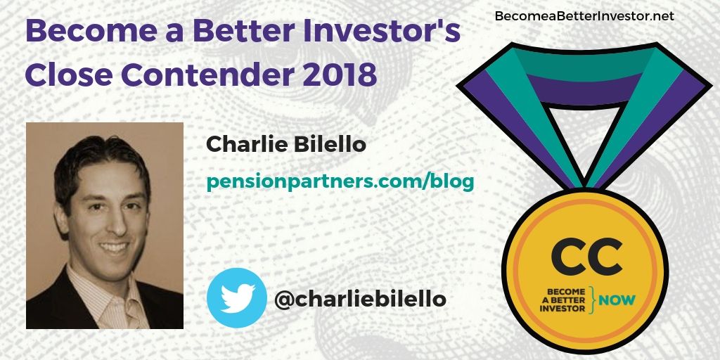 Congratulations @charliebilello for making Become a Better Investor’s Top 5 Bloggers 2018 – Close Contenders