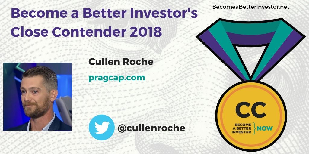 Congratulations @cullenroche for making Become a Better Investor’s Top 5 Bloggers 2018 – Close Contenders
