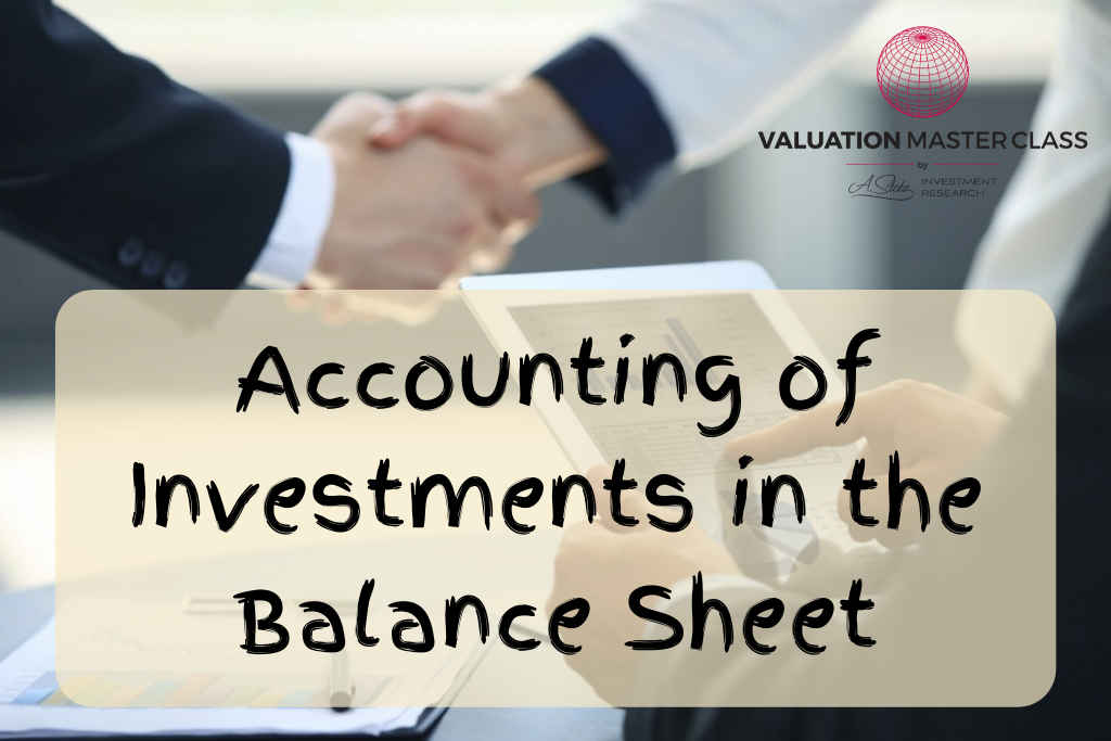 VMC Accounting of Investments in the Balance Sheet